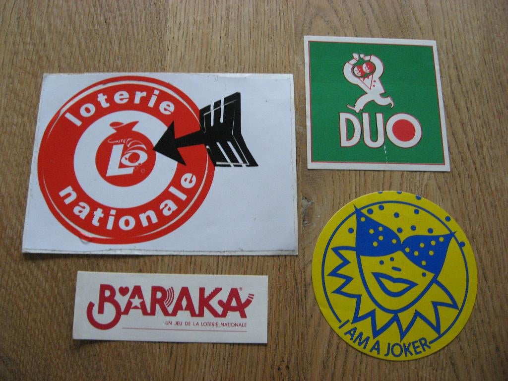Stickers Lotto Nationale Loterij, Verzamelen, Ophalen, Nieuw, Overige typen