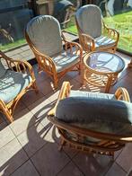 Rieten veranda set, Ophalen, Zo goed als nieuw