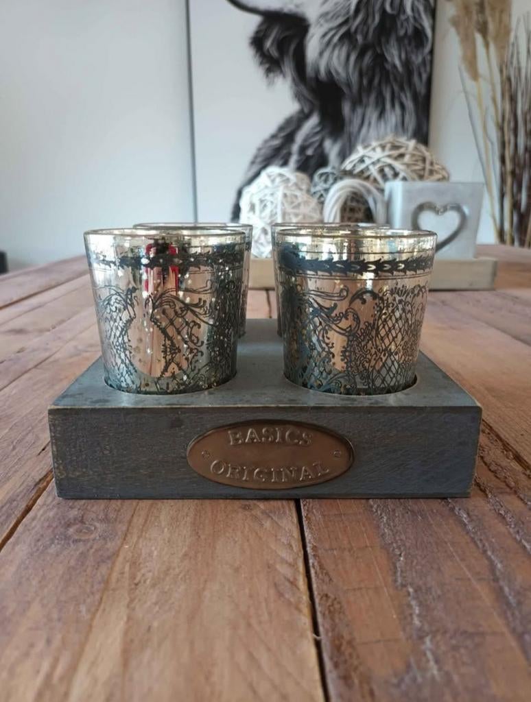 Photophore, Gris, Bois