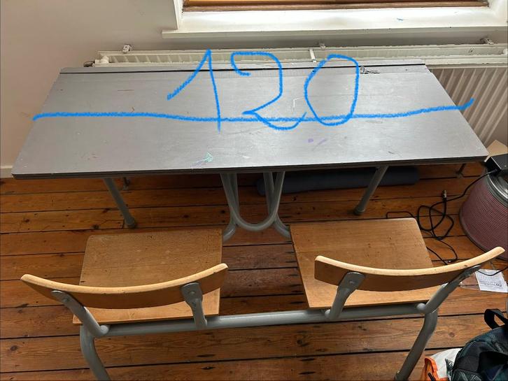 Banc d écolier, Antiquités & Art, Antiquités | Meubles | Chaises & Canapés, Enlèvement