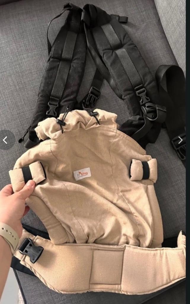 nieuwe beige draagdoek, Kinderen en Baby's, Overige merken, Draagdoek, Buik of Rug, Nieuw