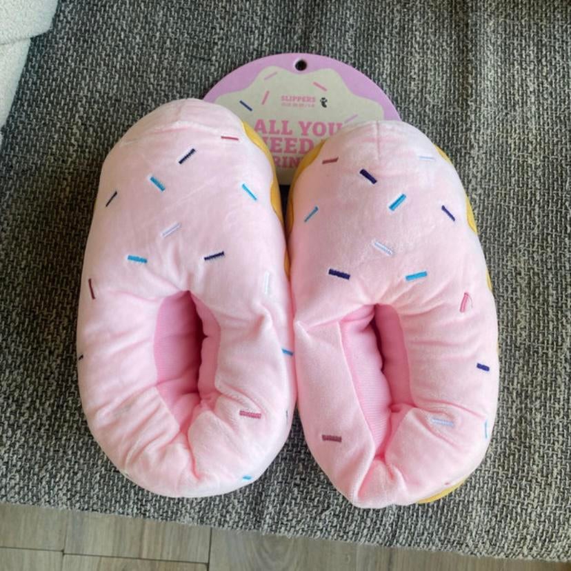 pantoffels donut, Neuf, Enlèvement ou Envoi, Rose, Pantoufles