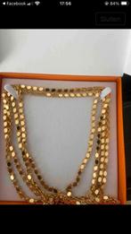 22 karaat verguld/ plaque/ gold fılled 2 meter kettıng, Ophalen of Verzenden, Zo goed als nieuw, Goud