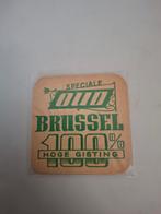 Oud bierviltje speciale oud brussel scaldis hingene, Verzamelen, Biermerken, Ophalen of Verzenden