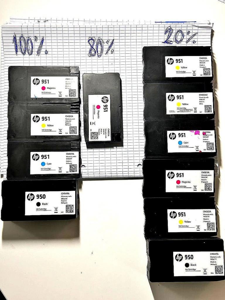 HP 950 / 951 inktcartridges, origineel, verschillende niveau, Computers en Software, Printerbenodigdheden, Ophalen