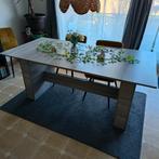 Table salle à manger grise, Maison & Meubles, Enlèvement, Rectangulaire