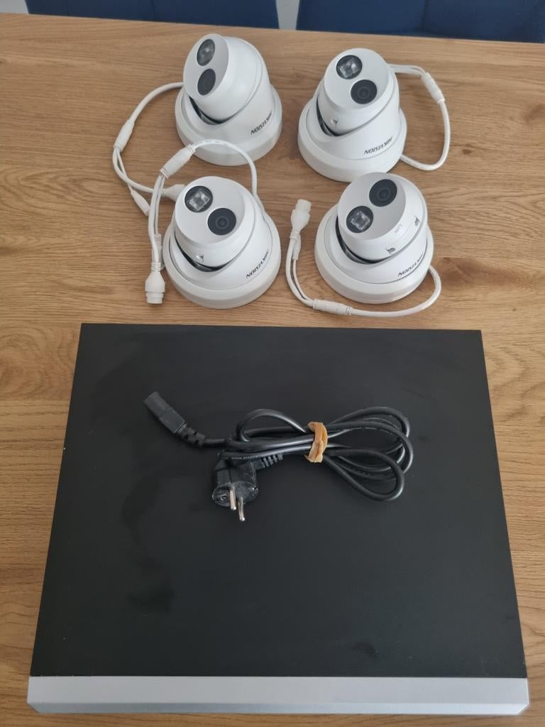 4 x caméra Hikvison, enregistreur POE+, NVR, caméras de surv, Enlèvement