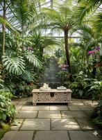 Unieke Houtgesneden Kist Afkomstig uit India Nieuw, Minder dan 50 cm, 100 tot 150 cm, Nieuw, Minder dan 50 cm