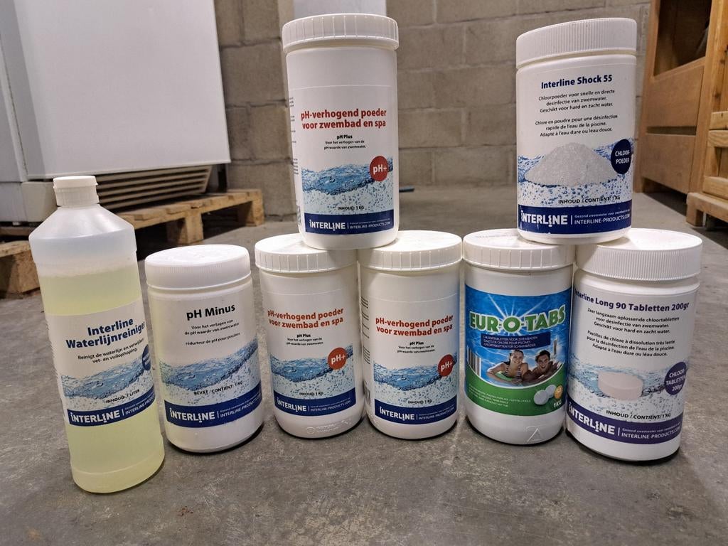 Interline zwembad producten: ph - +, chloor, reiniger., Ophalen