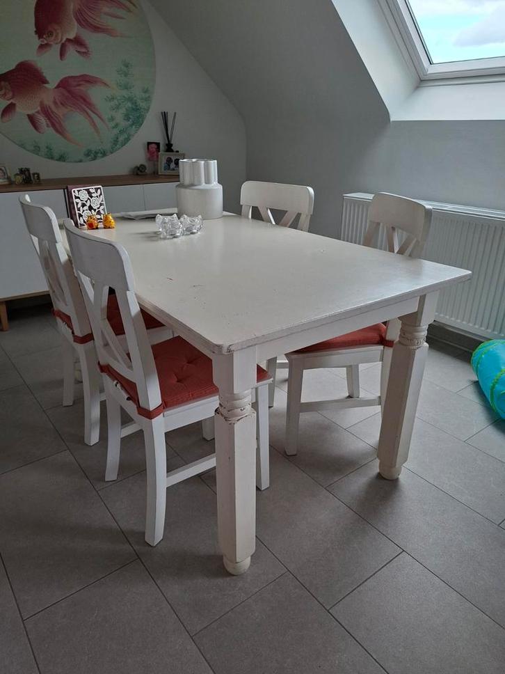 Grenen eettafel GRATIS op te halen in Tessenderlo., Huis en Inrichting, Tafels | Eettafels, Ophalen