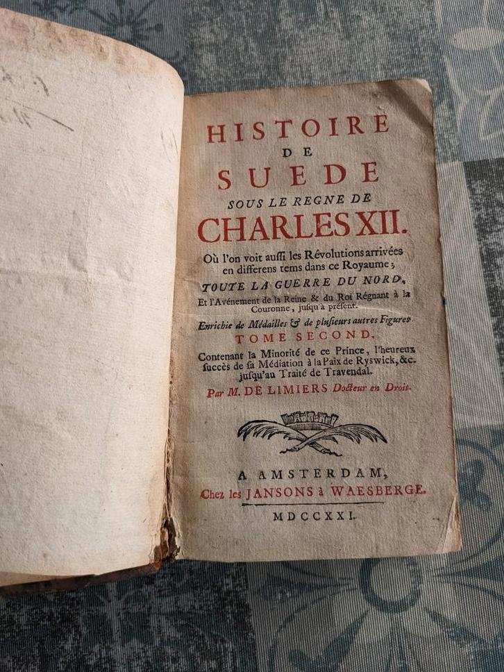 Livre ancien 18e, Livres, Histoire nationale, Utilisé, Enlèvement