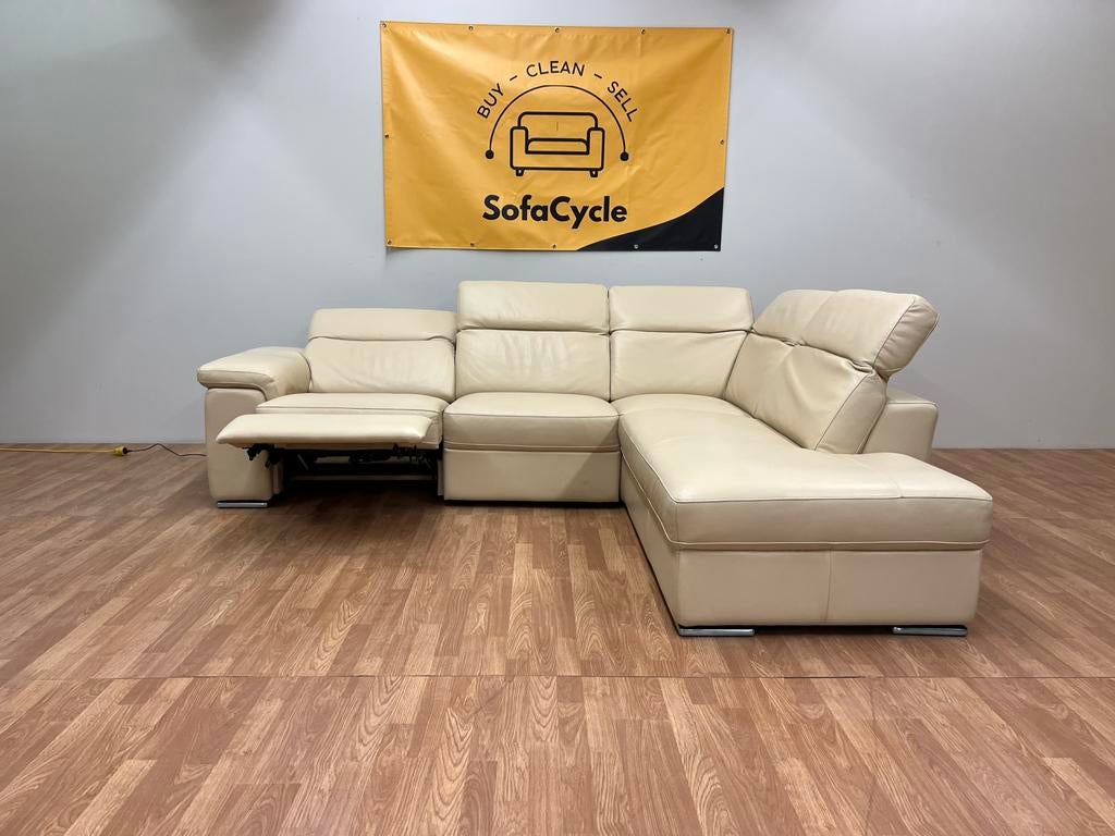 CHATEAU D’AX ECHT LEDEREN ZETEL MET RELAXFUNCTIE /SOFACYCLE, Ophalen of Verzenden, Zo goed als nieuw