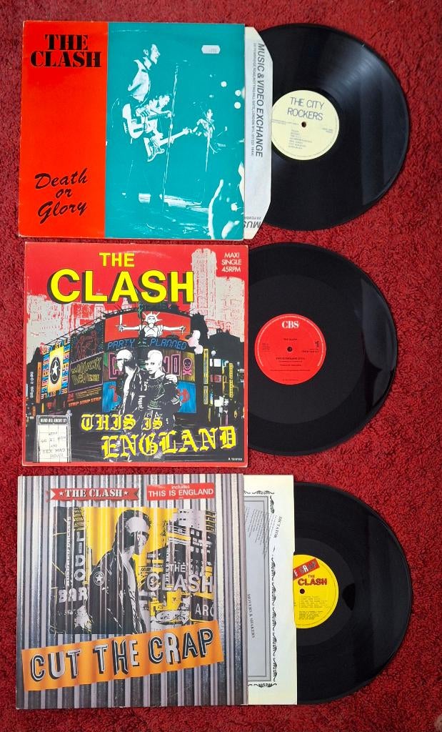 THE CLASH LP 33t Maxi Singles 12" vinylcollectie, Cd's en Dvd's, Vinyl | Rock, Gebruikt, Originele persing, Overige genres, 1980 - 1989