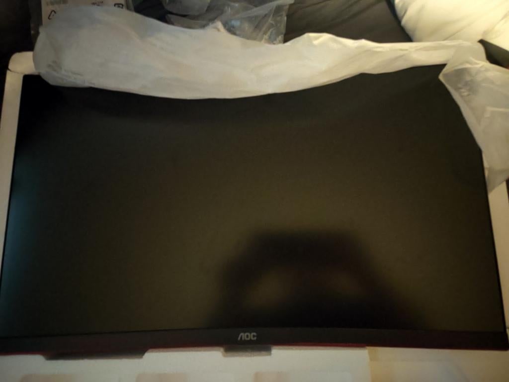 Aoc 144hz curved monitor, in hoogte verstelbaar., Informatique & Logiciels, Moniteurs, HDMI, Moins de 1 ms, Enlèvement, Utilisé