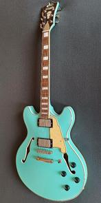 Neuve D'Angelico Premier Mini DC Surf Green., Enlèvement, Neuf, Semi-solid body, Gibson