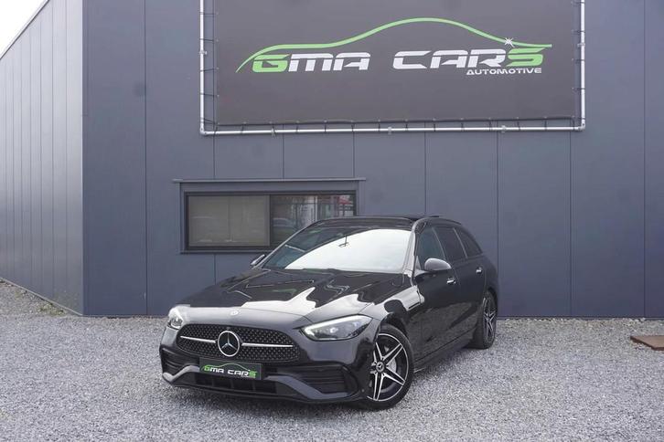 Mercedes-Benz C-CLASS 200 d AMG Line Aut-Nav-Pano-Leder-360C, Autos, Mercedes-Benz, Entreprise, Achat, Classe C, ABS, Airbags