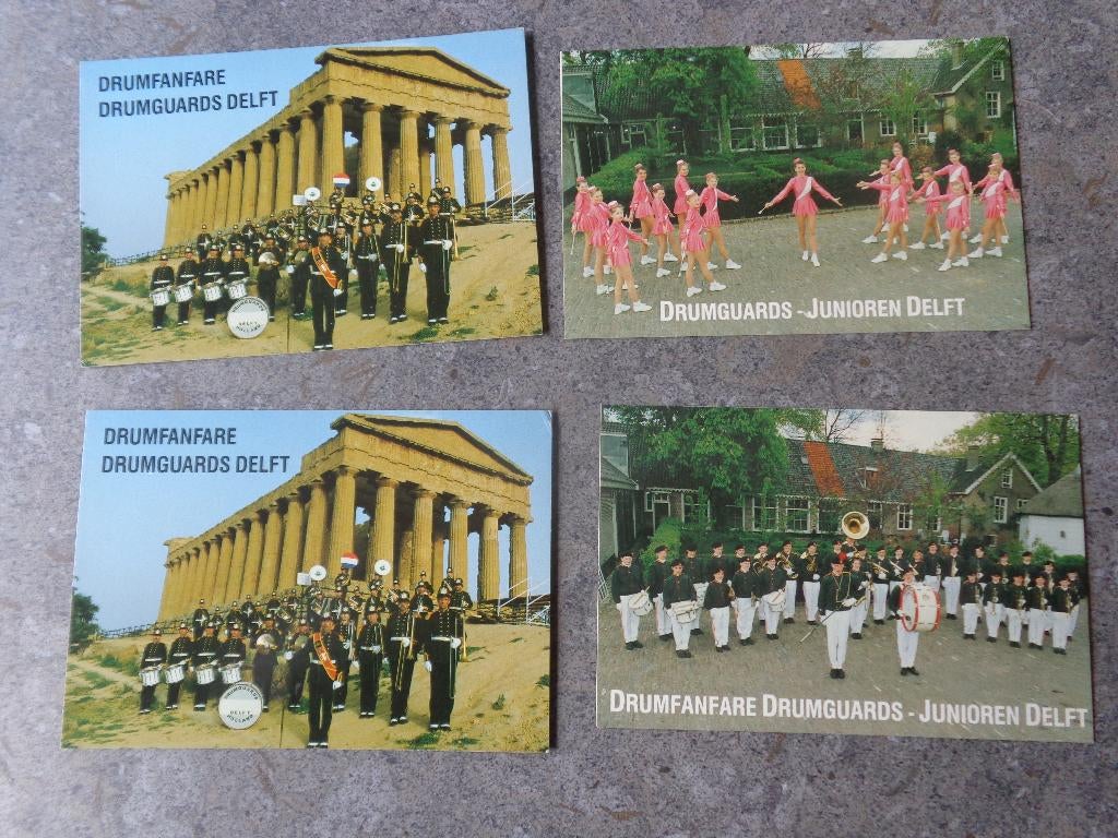 4 anciennes photos Drumguards Deft Holland, Collections, Photos & Gravures, Enlèvement