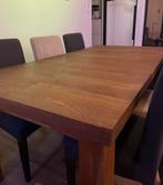 Table à manger en chêne massif fait main – 198 x 100 cm, Maison & Meubles, Enlèvement, Comme neuf