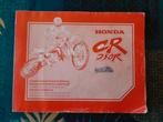 Manuel Honda 250 cr 1997, Collections, Cartes de téléphone, Enlèvement ou Envoi
