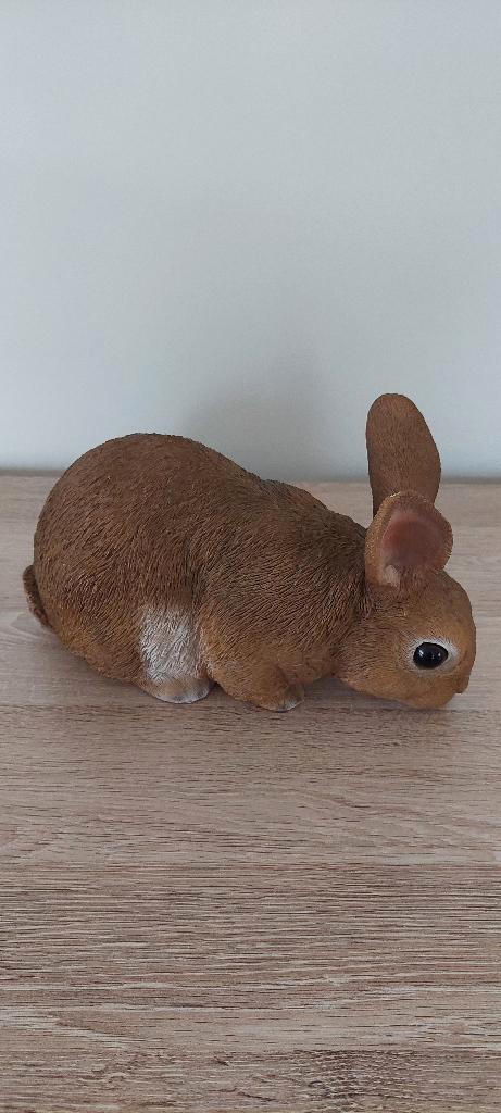 beeld snuffelend konijn voor binnen en buiten, Tuin en Terras, Tuinbeelden, Zo goed als nieuw, Dierenbeeld, Ophalen