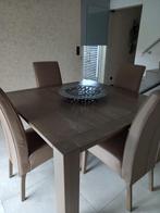 Tafel met stoelen, 100 à 150 cm, Quatre personnes, Carré, 100 à 150 cm