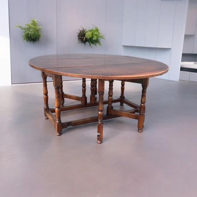 Zware antieke gate leg tafel, Ophalen