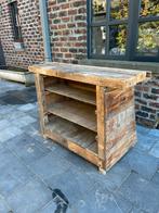 Oude werkbank in hout, Ophalen, Gebruikt, Hout