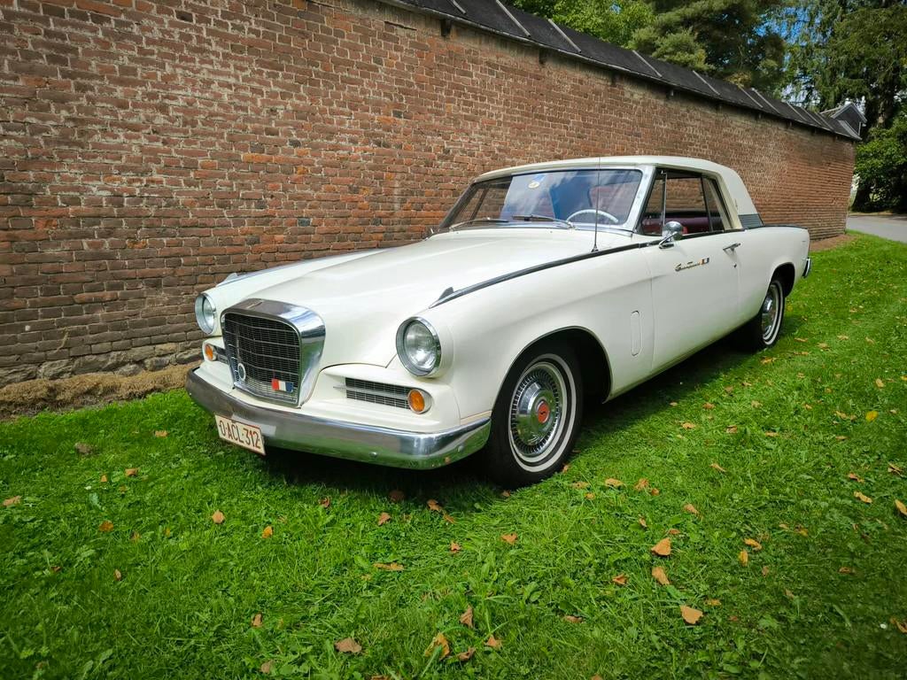 Studebaker GT Hawk Coupé v8 BVM (bj 1963), Auto's, Overige merken, 4 zetels, Wit, Handgeschakeld