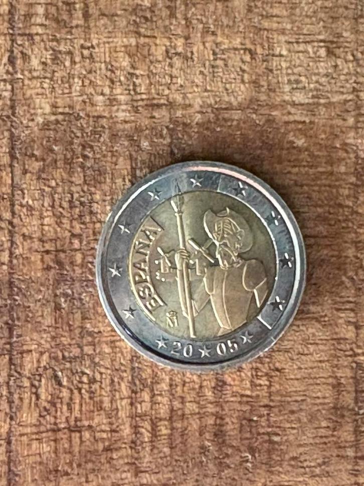 Espagne 2 euros « Don Quichotte » 2005, Timbres & Monnaies, Monnaies | Europe | Monnaies euro, Monnaie en vrac, 2 euros, Espagne