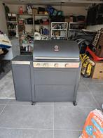 Barbecook gasbarbecue – 4 branders – met kast en zijtafel, Ophalen, Gebruikt, Barbecoock