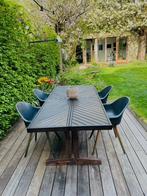 Tuintafel Hout 220 x 100, Tuin en Terras, Ophalen, Zo goed als nieuw, Rechthoekig, Hout