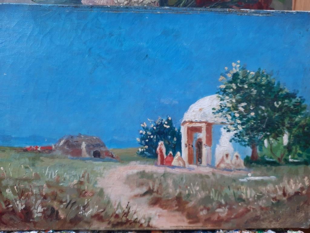 Huile sur toile signée, Enlèvement