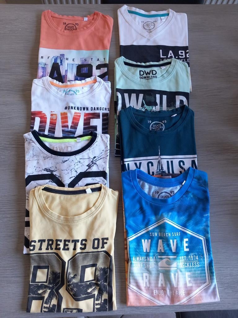 T shirts jongens maat 146-152, Enfants & Bébés, Vêtements enfant | Taille 146, Enlèvement