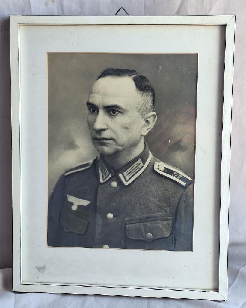 Portrait soldat allemand ww2 (photo originale) Wehrmacht, Collections, Enlèvement ou Envoi, Armée de terre, Photo ou Poster