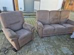 Salon 3 places et fauteuil inclinable à commande électrique., 200 à 250 cm, Enlèvement, Utilisé, Trois personnes