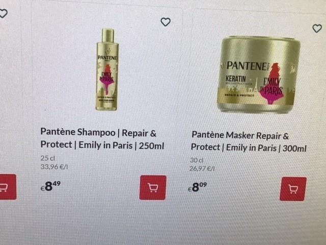 shampoo of masker Emily in Paris ik vraag 5 eur/flacon, Ophalen of Verzenden