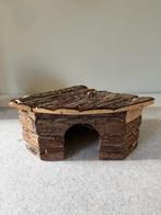 knaagdierenhoekhuisje van natuurlijke boomschors 21x21cm, Enlèvement ou Envoi, Utilisé, Autres types