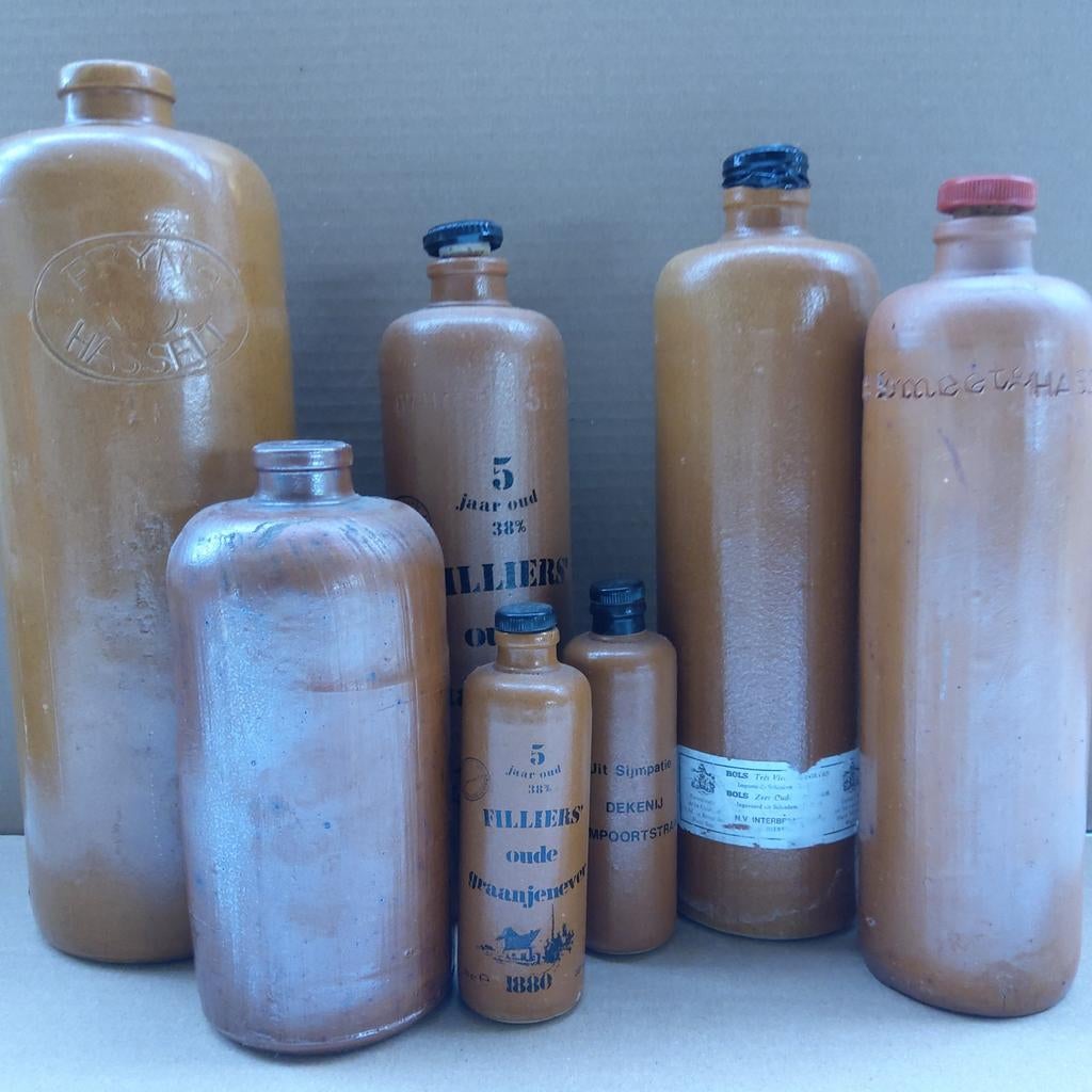 Gevarieerde collectie:7 oude aardewerkkruiken. Ook apart!, Enlèvement ou Envoi