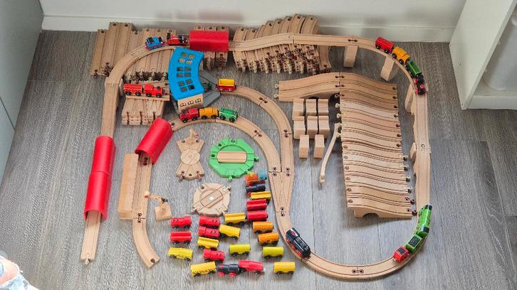 Brio Micki IKEA Houten treinset, Kinderen en Baby's, Speelgoed | Houten speelgoed, Gebruikt, Rij- of Hobbelspeelgoed, Ophalen