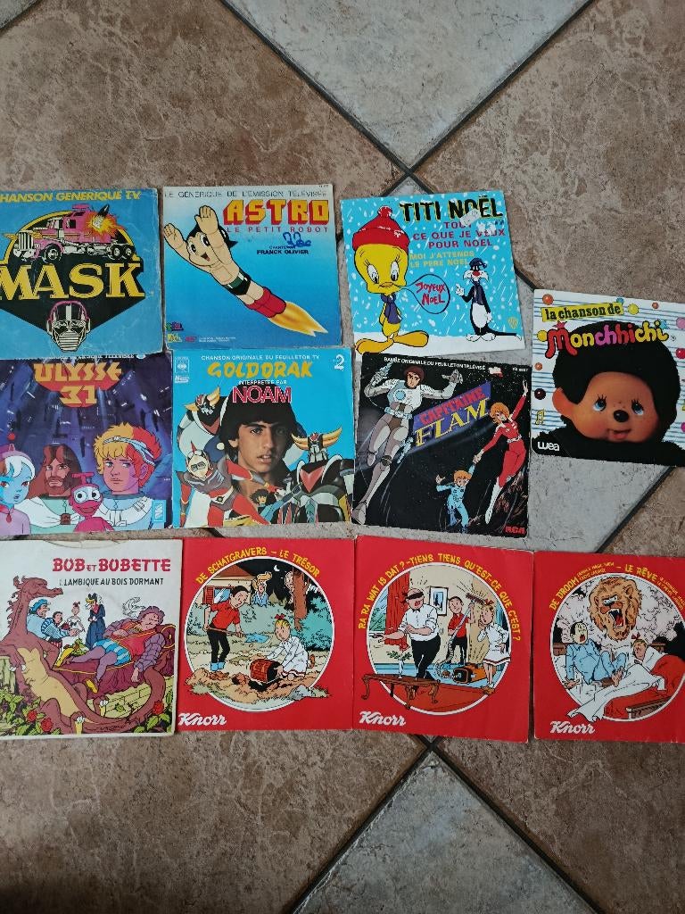 Lot de 11 singles divers pour enfants, CD & DVD, Vinyles | Enfants & Jeunesse, Enlèvement ou Envoi, Utilisé, 7 inch, Musique