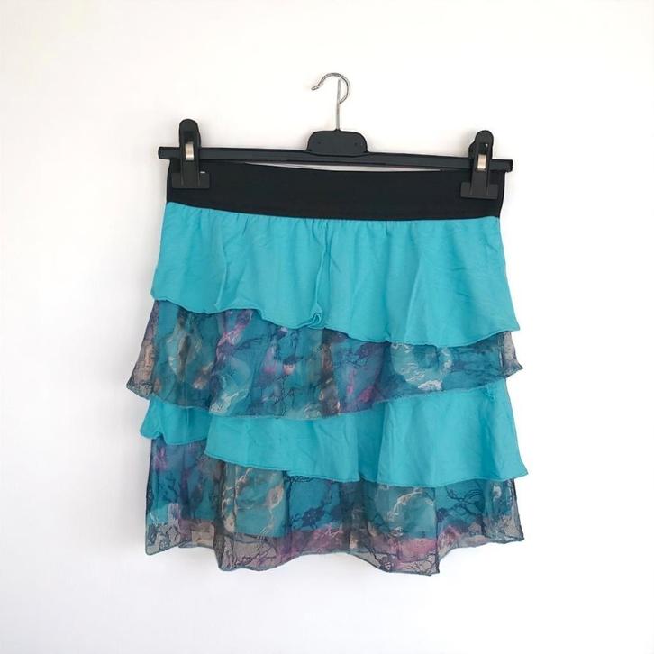 Metrofive turquoise rok, maat L/XL, Kleding | Dames, Rokken, Nieuw, Maat 42/44 (L), Blauw, Boven de knie, Verzenden