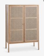 Vitrine kast 2 deuren, Huis en Inrichting, Kasten | Vitrinekasten, Japandi, Met deur(en), 100 tot 150 cm, 50 tot 100 cm