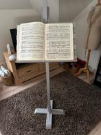 Muziekstaander, grijs, in hoogte verstelbaar, 1 m 60 hoog, Muziek en Instrumenten, Standaarden, Ophalen, Gebruikt