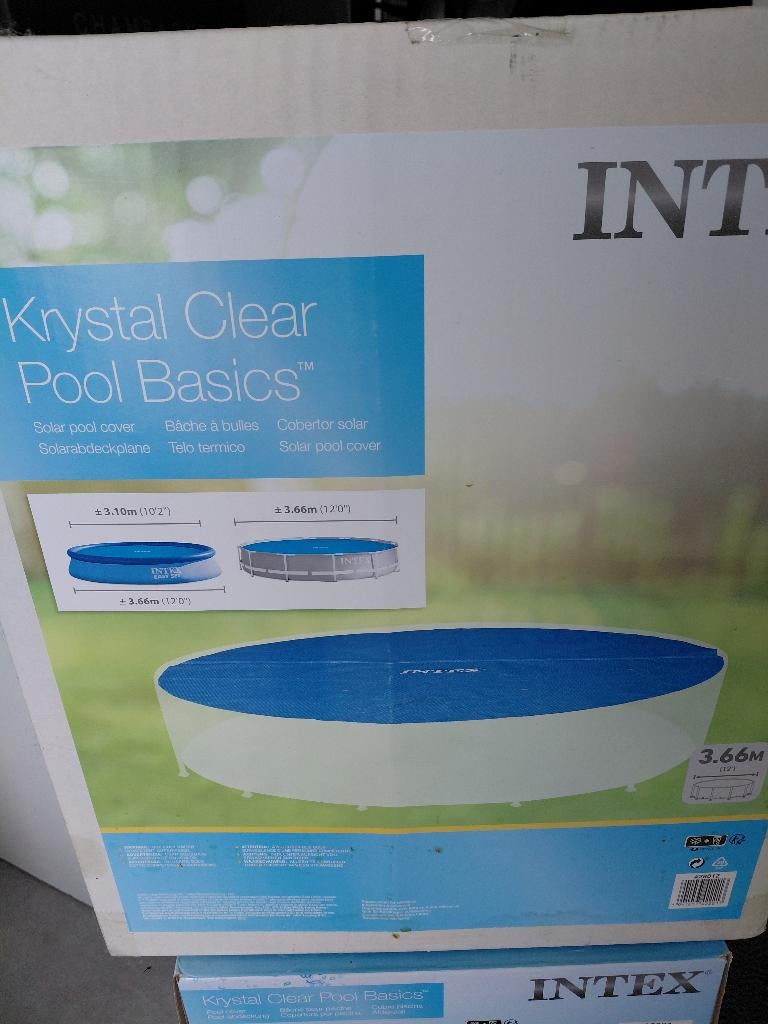 Intex Solar Pool Cover - voor bad van 3.66m diameter, Ophalen, Nieuw, Afdekzeil