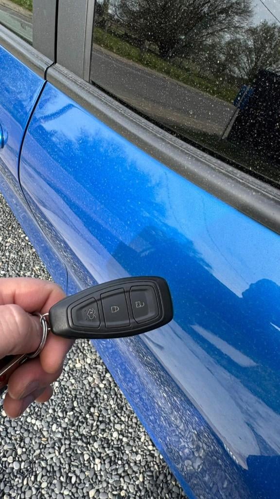 Ford Puma 1.0 EcoBoost mHEV ST-Line X, Puma, Blauw, Leder en Stof, Bedrijf