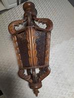 Antieke houten lamp, Antiek en Kunst, Ophalen of Verzenden