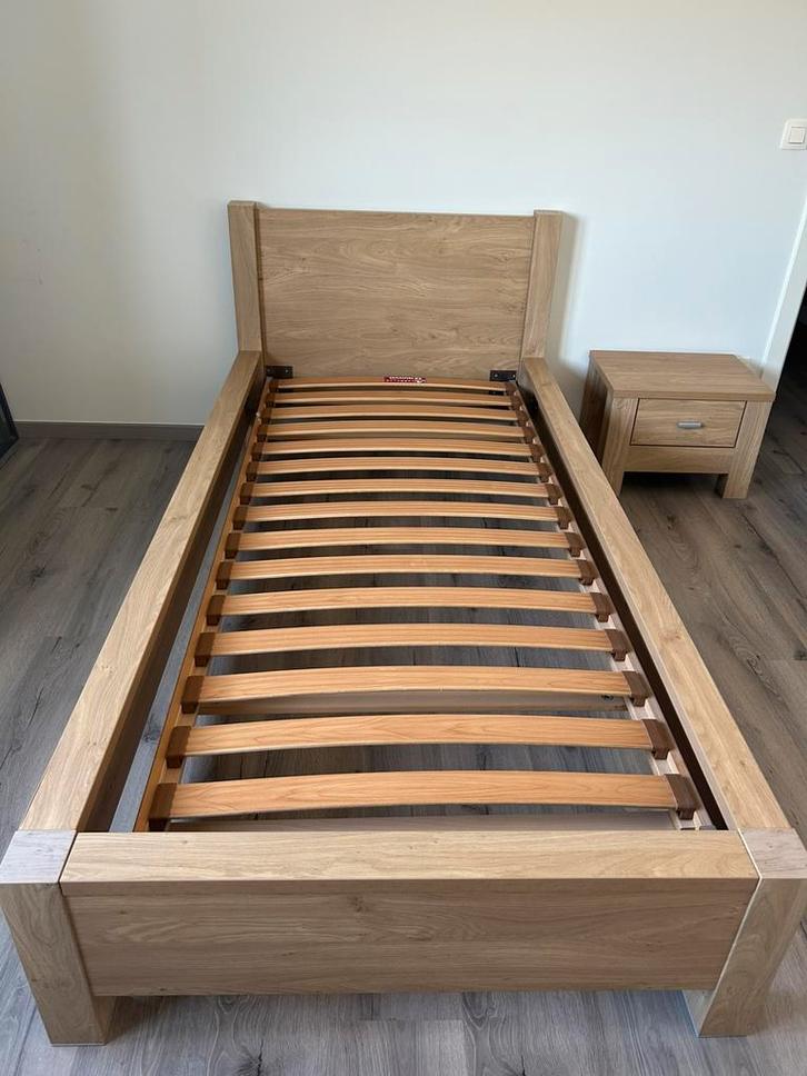 Zeer degelijk eenpersoonsbed incl lattenbodem, Kinderen en Baby's, Kinderkamer | Bedden, Zo goed als nieuw, 180 cm of meer, 85 tot 100 cm