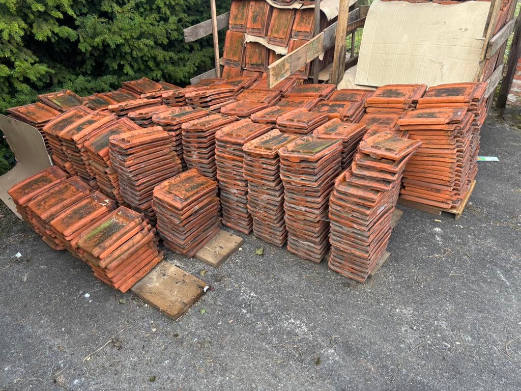 Te koop of ruilen Oude en30 vierkante meter nieuwe dakpannen, Bricolage & Construction, Tuiles & Revêtements de toit, Comme neuf