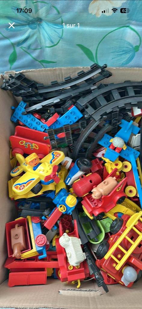 Caisse de lego duplo, Enlèvement ou Envoi, Utilisé, Briques en vrac, Duplo