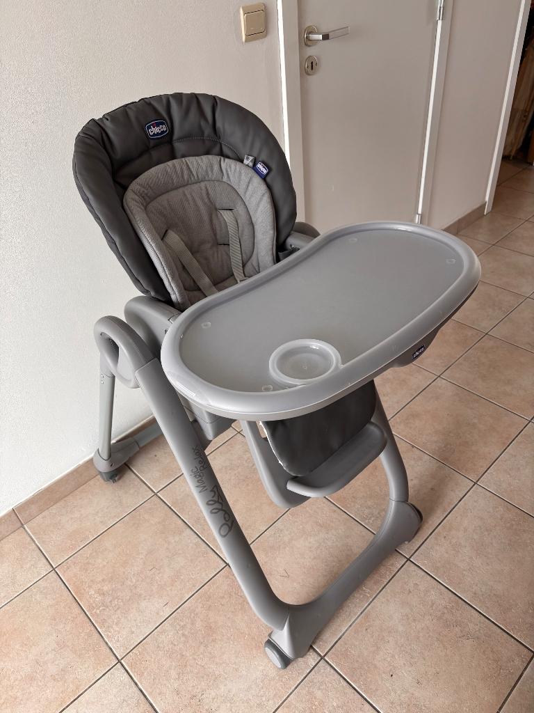Chaise haute Chicco Polly magic relax, Enlèvement, Comme neuf, Chaise évolutive, Ceinture(s)